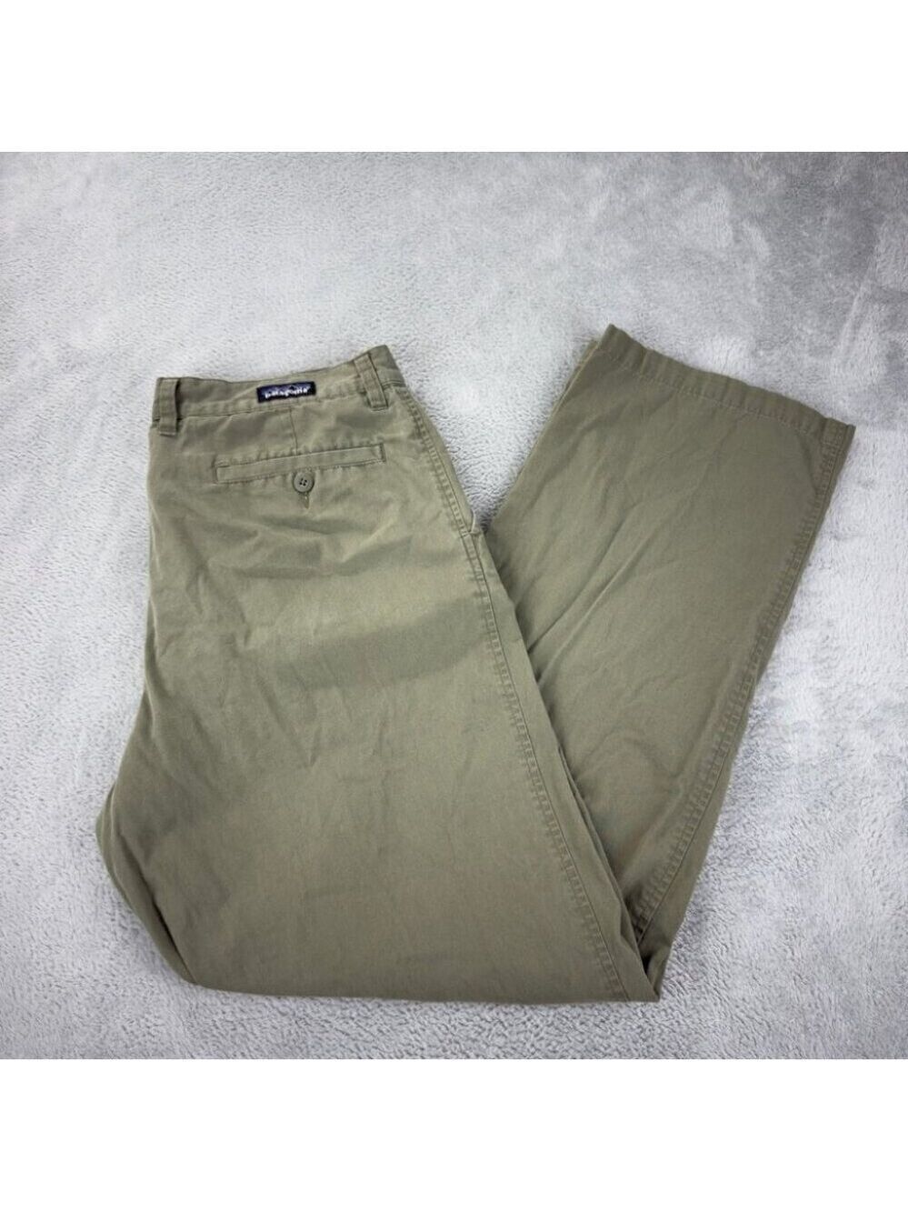 Patagonia Men's Sz 35x29 All Wear Straight Leg Green Pants Organic Cotton 55332
